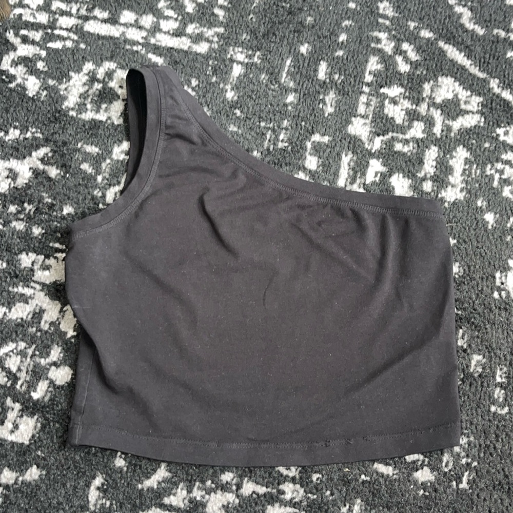 Cotton Citizen one shoulder cropped tank